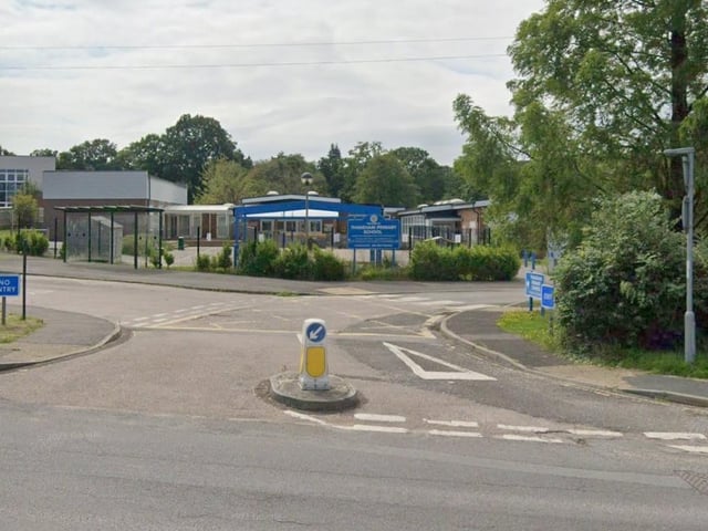Thakeham Primary School, Storrington, is over capacity by 1.0%. The school has an extra 1 pupil on its roll. Picture: Google Street View.