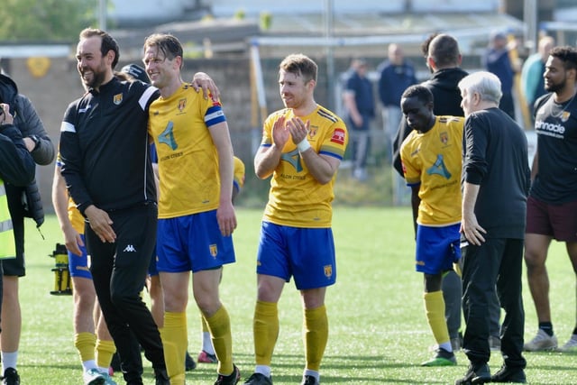 Action, celebration and fans pictures from Lancing's 2-1 win over Newhaven at Culver Road in the Isthmian-SCFL play-off game / Pictures: Stephen Goodger