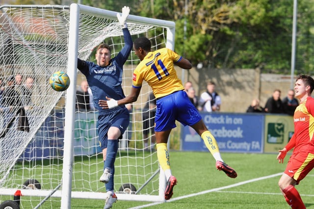 Action, celebration and fans pictures from Lancing's 2-1 win over Newhaven at Culver Road in the Isthmian-SCFL play-off game / Pictures: Stephen Goodger