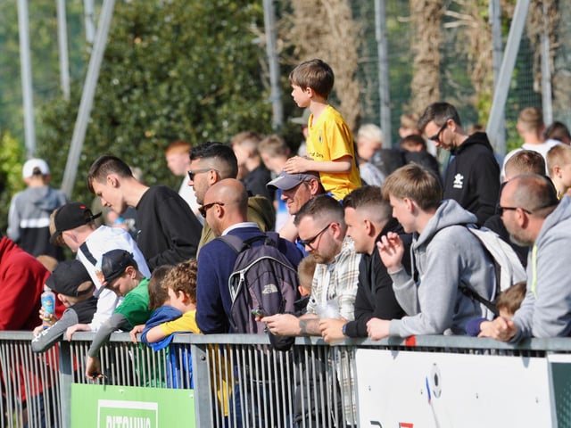 Action, celebration and fans pictures from Lancing's 2-1 win over Newhaven at Culver Road in the Isthmian-SCFL play-off game / Pictures: Stephen Goodger