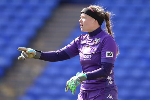 Rooks keeper Tatiana Saunders scored from a goal kick as Lewes beat Liverpool / Picture: Getty