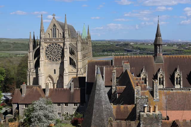 Lancing College Chapel, the view from the Masters' Tower