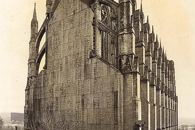 Possibly the largest piece of corrugated iron in the world once covered the west end of Lancing College Chapel and it used to really rattle in the wind