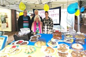 Betty Rudd raised £584 for Ukraine via the British Red Cross by selling cakes at The Orchards in Haywards Heath on Saturday, April 30. Picture: Betty Rudd.