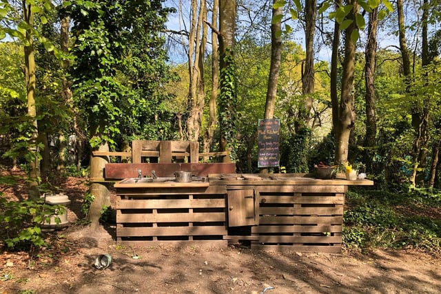 Anyone hungry? We've found a mud kitchen