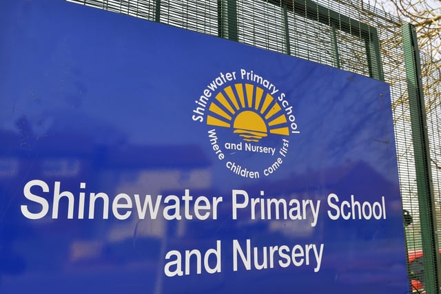 Shinewater Primary School (photo by Jon Rigby) 
2021-2022 = 60 places, 23 1st pref, 24 1st pref given 
2021-2020 = 60 places, 26 1st pref, 28 1st pref given
2020-2019 = 60 places, 13 1st pref, 16 1st pref given