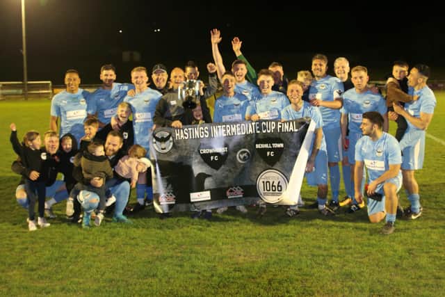 Crowhurst with the cup / Picture: Joe Knight
