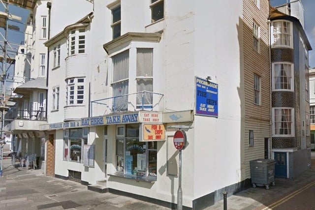 Promenade Fish Bar - Rated as 5 - Inspected on 20/04/22 - 11 Marine Parade Hastings East Sussex TN34 3AH  SUS-220505-151237001