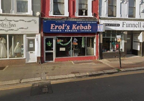 Erol's Kebab - Rated as 4 - Inspected on 25/02/22 - Restaurant and Premises 194 Queens Road Hastings East Sussex TN34 1RG SUS-220505-151308001