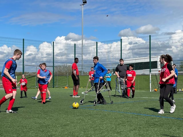Big numbers attended soccer schools for youngsters run by Eastbourne Borough FC