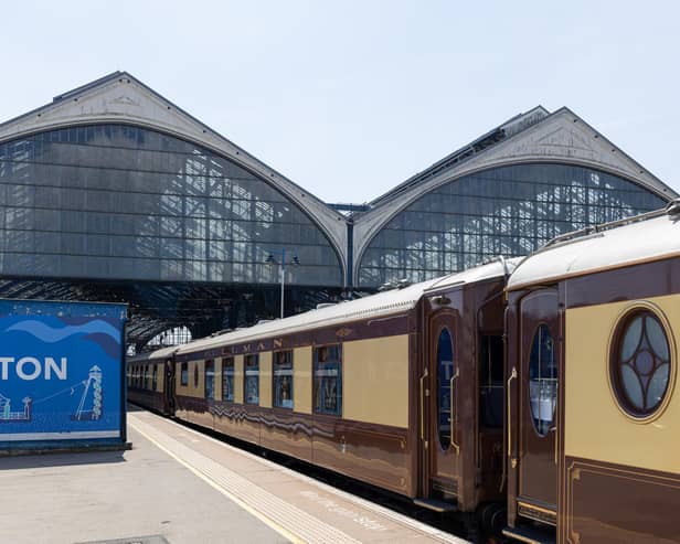 Andy Gardner from Southern Rail captured this shot of the British Pullman at Brighton Railway Station