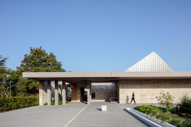 Guildford Crematorium
RIBA region:    South East
Architect practice:    Haverstock
Date of completion:    03 2020
Date of occupation:    03 2020
Client company name:    Guildford Crematorium
Project city/town:    Godalming, Guildford
Contract value:    £10,000,000.00
Gross internal area:    748.00 m2
Net internal area:    702.00 m2
Cost per m2:    £8,256.65 / m2 SUS-220605-123455001