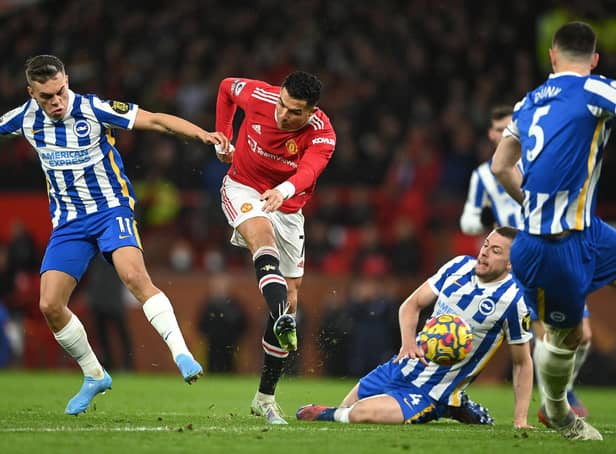 Brighton & Hove Albion head coach Graham Potter has heaped praise on Manchester United superstar Cristiano Ronaldo ahead of Saturday's meeting between the two sides. Picture by Gareth Copley/Getty Images