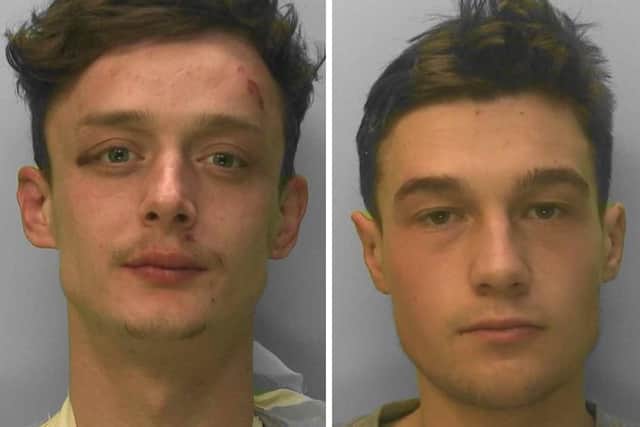 Jailed: Anthony Lee and George Cranford
