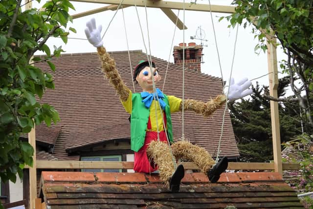 Joint second prize scarecrow ' Pinocchio' from an East Preston festival