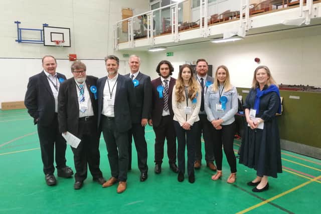 the Conservatives retained all their seats but did not make any gains today
