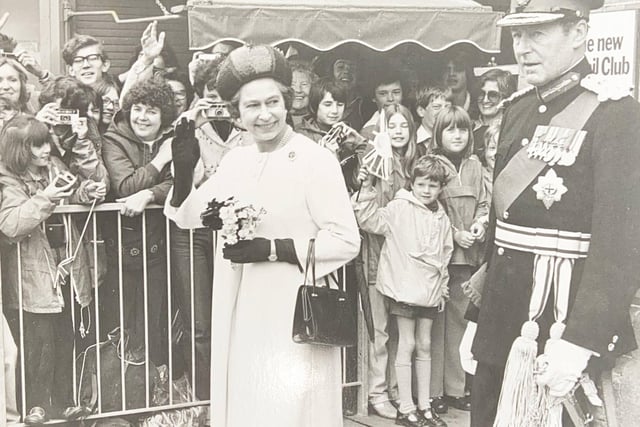 Queen Elizabeth II opening the Sussex Police Training Centre in Lewes in 1979