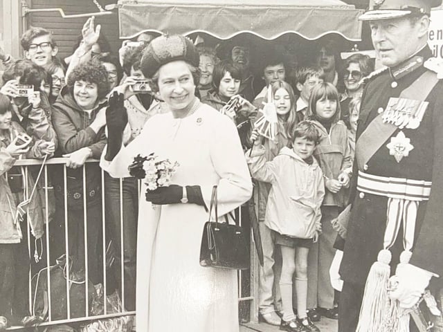 Queen Elizabeth II opening the Sussex Police Training Centre in Lewes in 1979