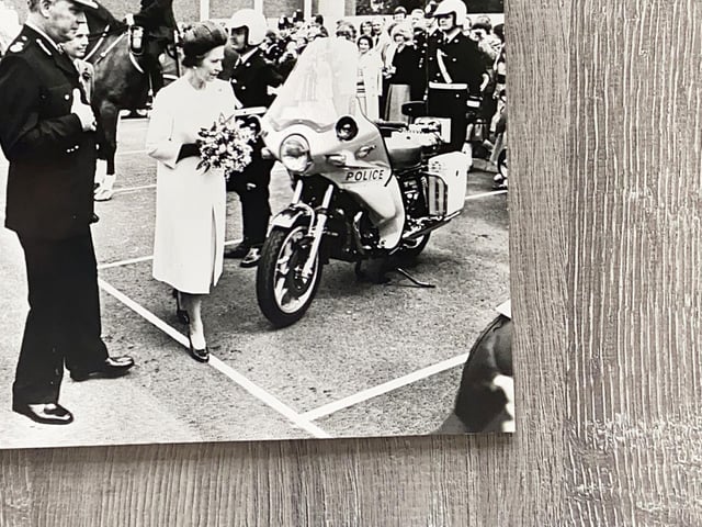 Queen Elizabeth II opening the Sussex Police Training Centre in Lewes in 1979