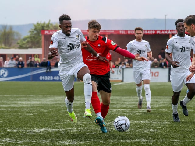 Images from Eastbourne Borough's 7-2 defeat to Dartford in National League South at Priory Lane / Pictures: Lydia and Nick Redman
