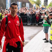 Cristiano Ronaldo will lead the line for Manchester United against Brighton. (Photo by Ash Donelon/Manchester United via Getty Images)