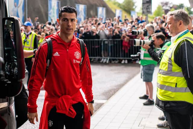 Cristiano Ronaldo will lead the line for Manchester United against Brighton. (Photo by Ash Donelon/Manchester United via Getty Images)