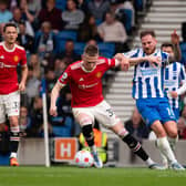 Alexis Mac Allister, who had a starring role in Albion's stunning win over Manchester United, said it was a 'fantastic' team performance. Photo: (Photo by Ash Donelon/Manchester United via Getty Images)
