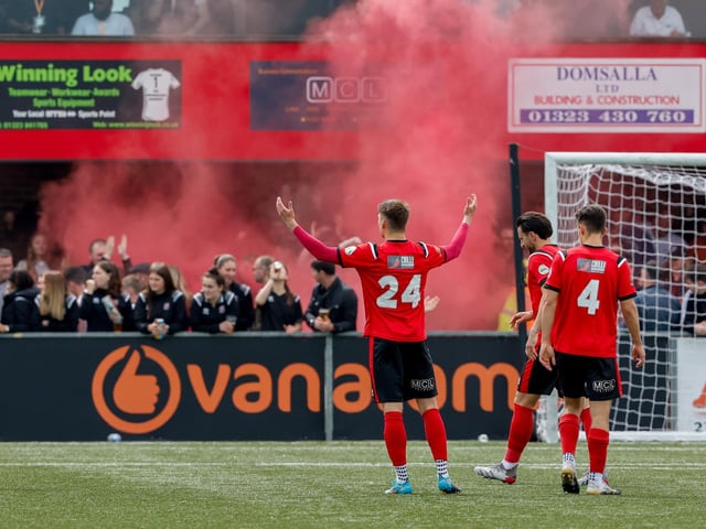 Images from Eastbourne Borough's 7-2 defeat to Dartford in National League South at Priory Lane / Pictures: Lydia and Nick Redman