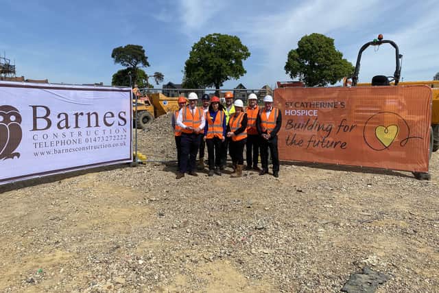 Mid Sussex MP Mims Davies and Horsham MP Jeremy Quin visited the site of the new St Catherine's Hospice in Pease Pottage on Friday, May 6. Picture: St Catherine’s Hospice.