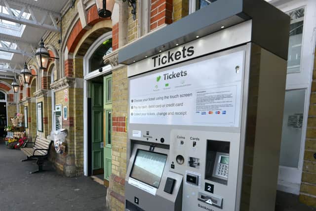 Could machines soon be the only way to buy and pick up tickets at many railway stations in Sussex?