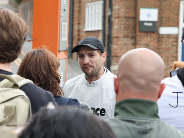 Arthur’s brother Karl organised the ‘Police Injustice Protest’ outside Sussex Police HQ in Malling House, Church Lane - the 30-year-old hopes the peaceful demonstration will ‘get this case moving’.