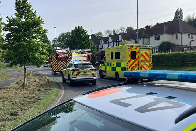 Two vehicles have been involved in a crash on A2270 Willingdon Road in Eastbourne. Photo: Dan Jessup