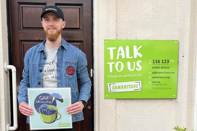Songwriter Gav Chipchase has recorded a single to support Worthing Samaritans, where he is a listening volunteer