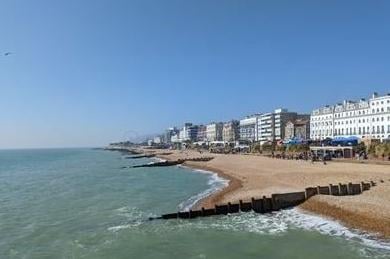 Flynn Turner took this picture of Eastbourne beach from the pier. SUS-221105-141955001