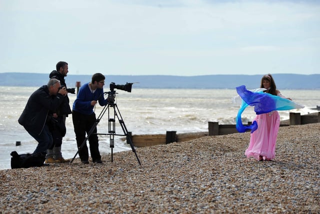 11/5/12- Battle band Keane shooting a video to promote their new album along Bexhill seafront. ENGSUS00120120514082036