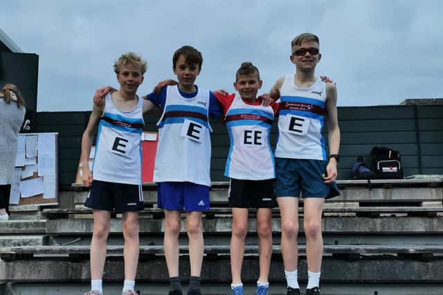 Eastbourne Rovers 4x100m junior boys' relay team