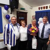 At Hastings and Bexhill RFC’s awards night are, from left, Peter Knight, Jo Barradine, Sue Hohenkerk, Jerry Hohenkerk and Roy Wake