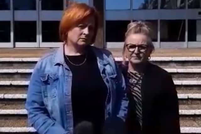 Speaking outside court after the teenagers were convicted, Annie Willson (left) said: "I feel relieved that it's over. But now we have to find our new normal."