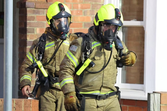 An investigation is underway after a fire broke out at a flat on Chatham Road in Worthing. Photo: Eddie Mitchell