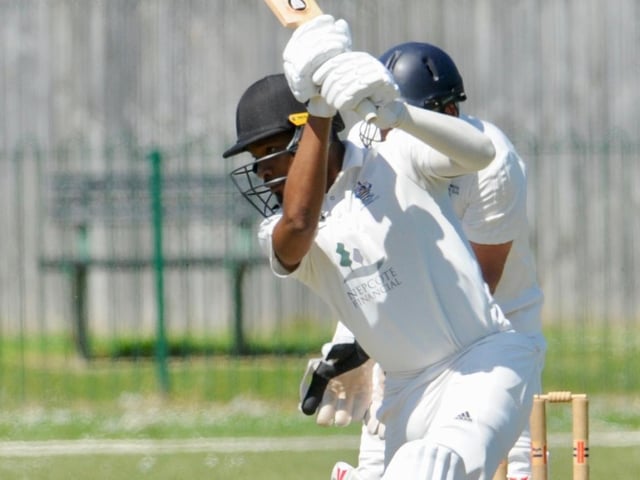 Action from the Worthing CC innings in their home Sussex League division three west victory over Broadwater CC / Picture: Stephen Goodger