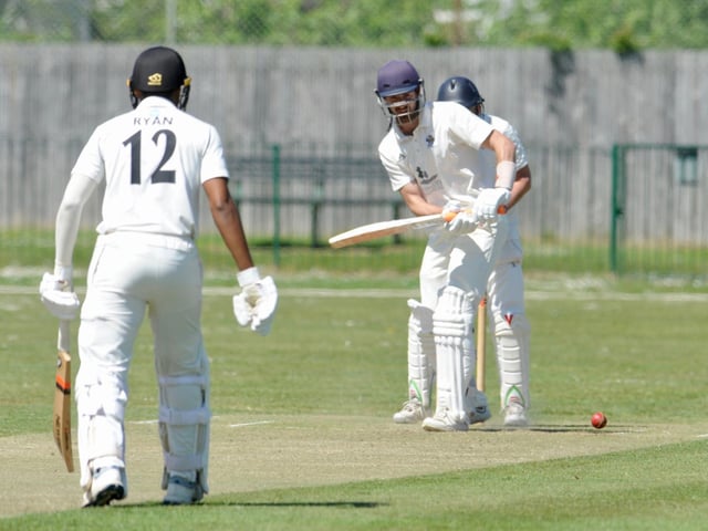 Action from the Worthing CC innings in their home Sussex League division three west victory over Broadwater CC / Picture: Stephen Goodger