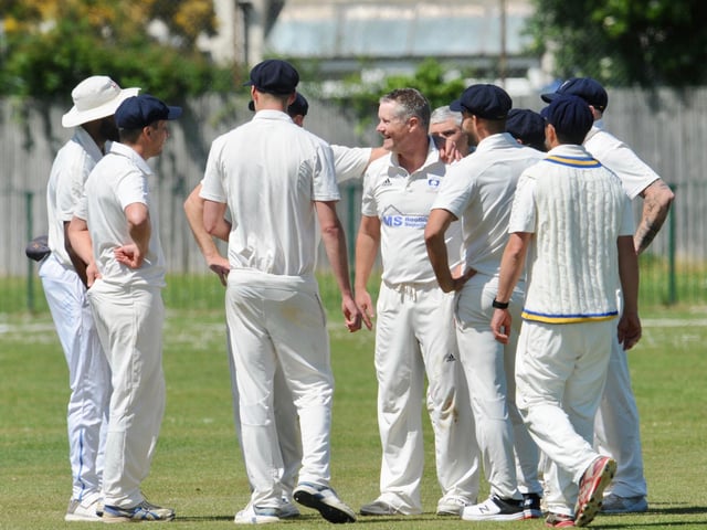 Action from the Worthing CC innings in their home Sussex League division three west victory over Broadwater CC / Picture: Stephen Goodger