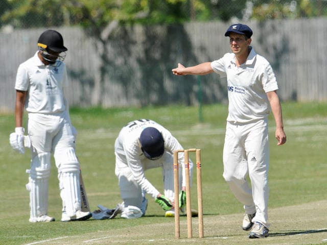 Action from the Worthing CC innings in their home Sussex League division three west victory over Broadwater CC / Picture: Stephen Goodger