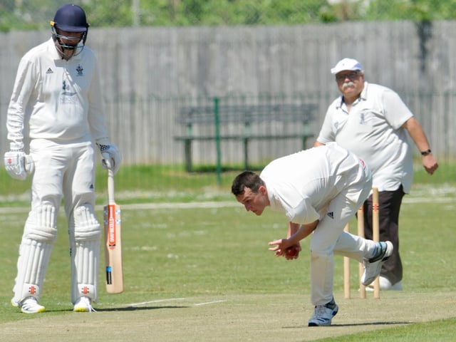 Action from the Worthing CC innings in their home Sussex League division three west victory over Broadwater CC / Picture: Stephen Goodger