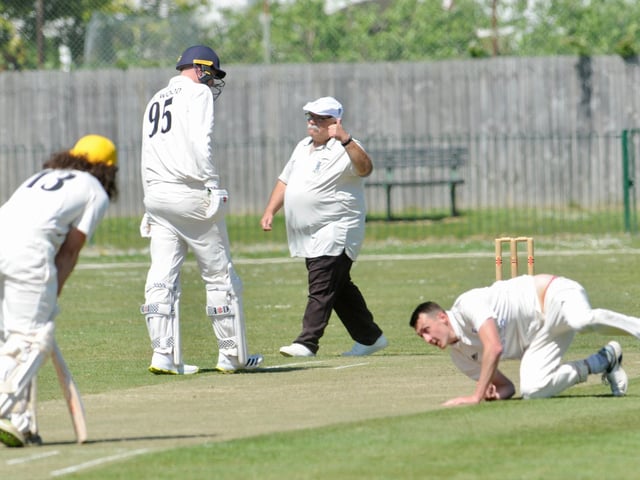 Action from the Worthing CC innings in their home Sussex League division three west victory over Broadwater CC / Picture: Stephen Goodger