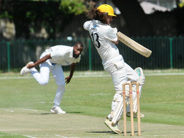 Action from the Worthing CC innings in their home Sussex League division three west victory over Broadwater CC / Picture: Stephen Goodger