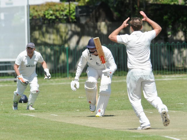 Action from the Worthing CC innings in their home Sussex League division three west victory over Broadwater CC / Picture: Stephen Goodger