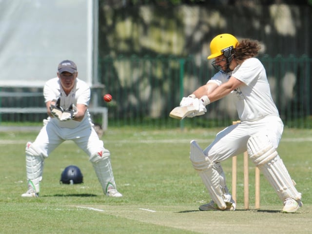Action from the Worthing CC innings in their home Sussex League division three west victory over Broadwater CC / Picture: Stephen Goodger