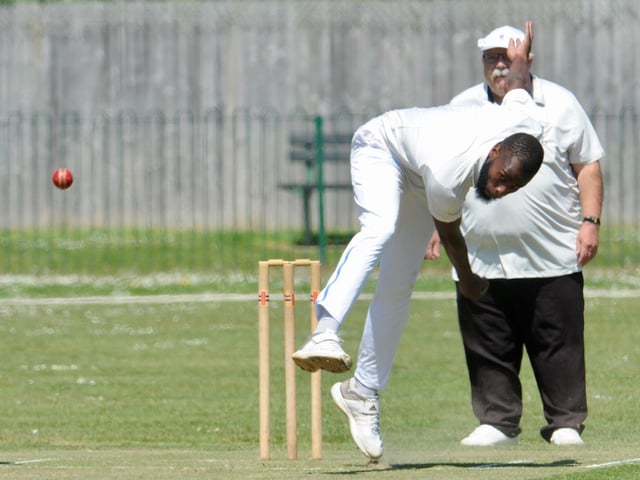 Action from the Worthing CC innings in their home Sussex League division three west victory over Broadwater CC / Picture: Stephen Goodger