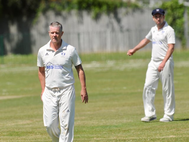 Action from the Worthing CC innings in their home Sussex League division three west victory over Broadwater CC / Picture: Stephen Goodger